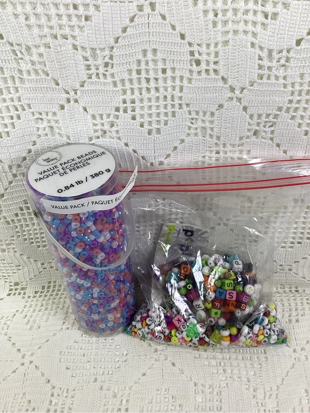 Assorted Purple & Multicolor Craft Bead Set for DIY